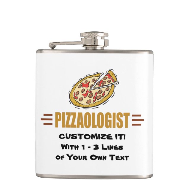 Petaca Pizza personalizada (Anverso)