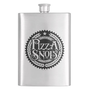 Petaca Pizza Snob - divertido amante de la pizza