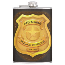 Placa de identificación del oficial de policía per