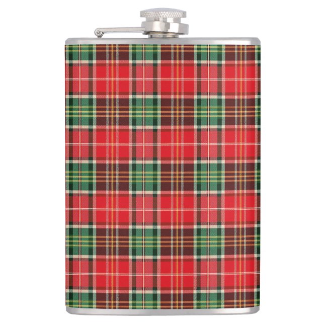 Petaca Plaid de Navidad Tradicional (Anverso)