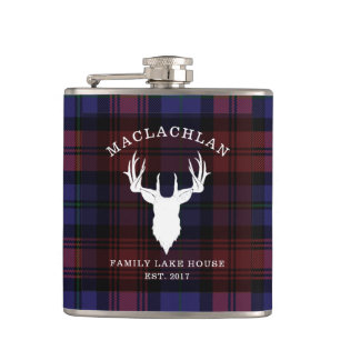 Petaca Plaid Tartan Clan MacLachlan Family Lake House