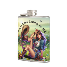 Petaca Playas De La Vaquera Del País Liquor Vinyl Envuelt