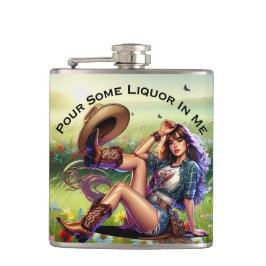 Petaca Playas De La Vaquera Del País Liquor Vinyl Envuelt