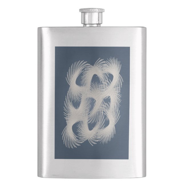 Petaca Plumas blancas voladoras (Anverso)