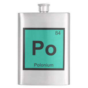 Petaca Po - Química del Polonio Símbolo de la Tabla Perió