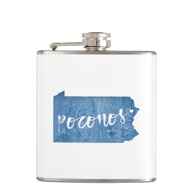 Petaca Poconos, grano de madera de Pensilvania (Anverso)