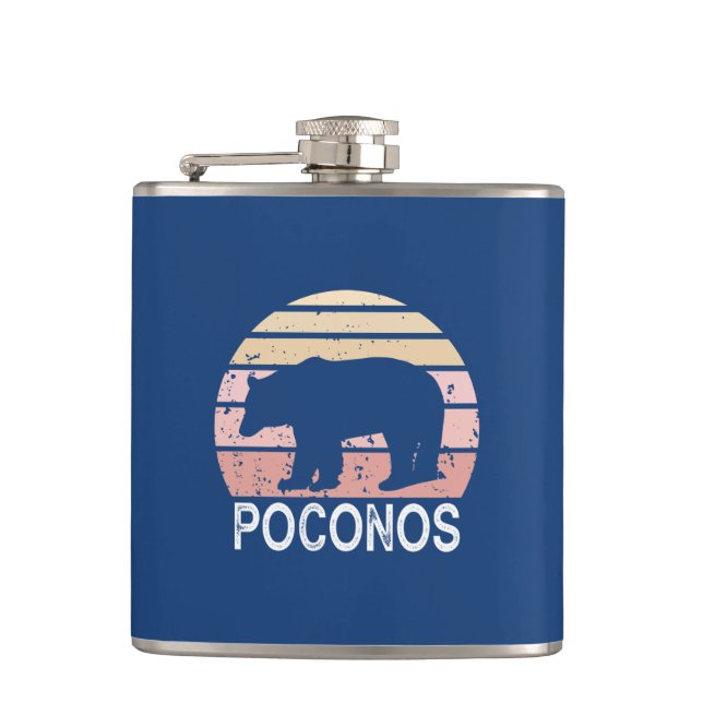 Petaca Poconos Retro Bear (Anverso)