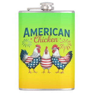 Petaca Pollo Patriótico Americano del 4 de Julio-62987