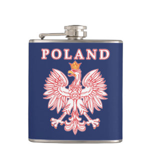 Petaca Polonia Con Águila Polaca Roja