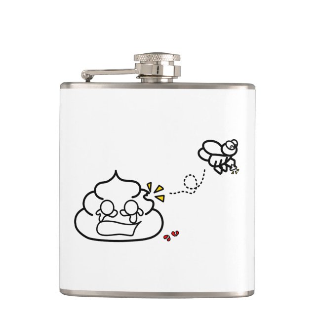 Petaca Poop desolado - Brootsch the PooPoo (Anverso)