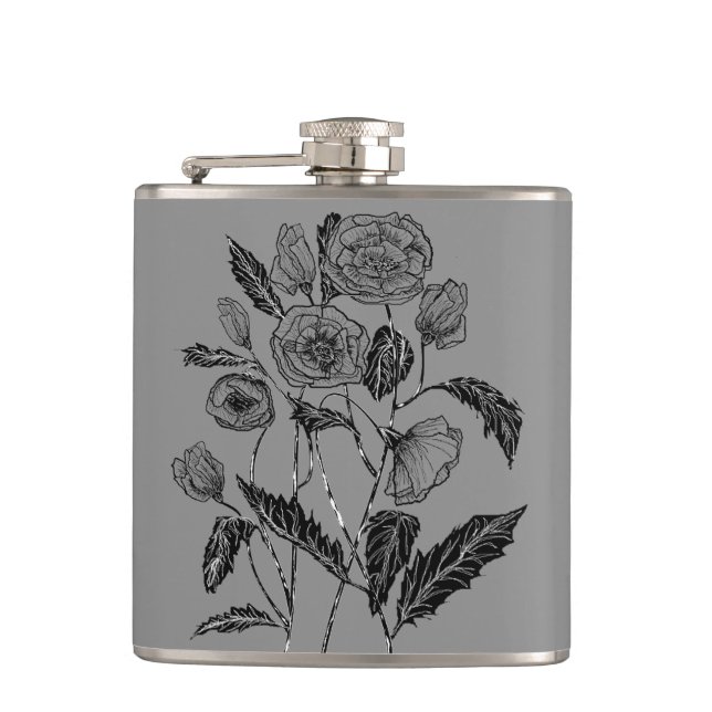 Petaca Poppies Flask - Elegir color (Anverso)