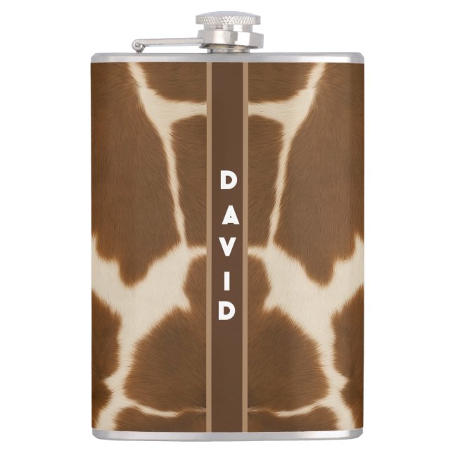 Petaca Popular Colección elegante de cuero falso de vaca (Anverso)