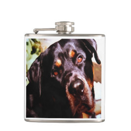 Petaca Portait Mascota artístico Rottweiler