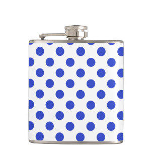 Petaca Pos reales de polka azul