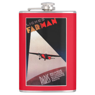 Petaca Poste del promo del monoplano de Farman 300 de las