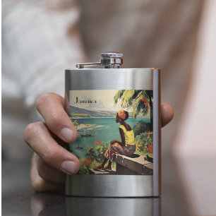 Petaca Poster de Viajes Vintage