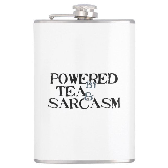 Petaca Powered by Tea & Sarcasm (Anverso)