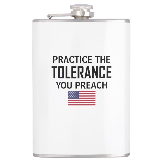 Petaca Practica La Tolerancia Que Predicas (Anverso)