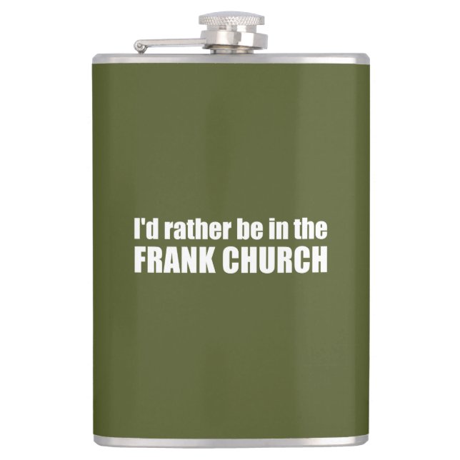 Petaca Preferiría estar en la Iglesia de Frank (Anverso)