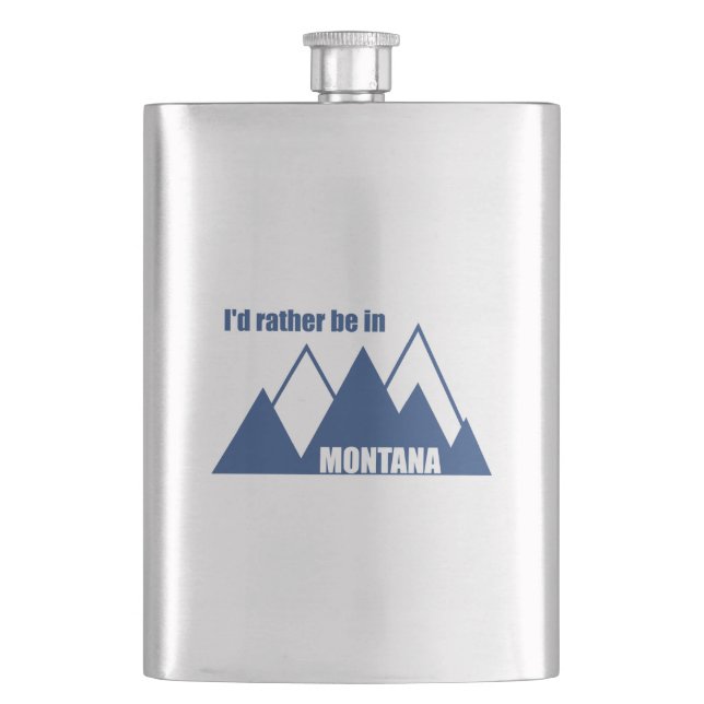 Petaca Preferiría Estar En La Montaña Montana (Anverso)