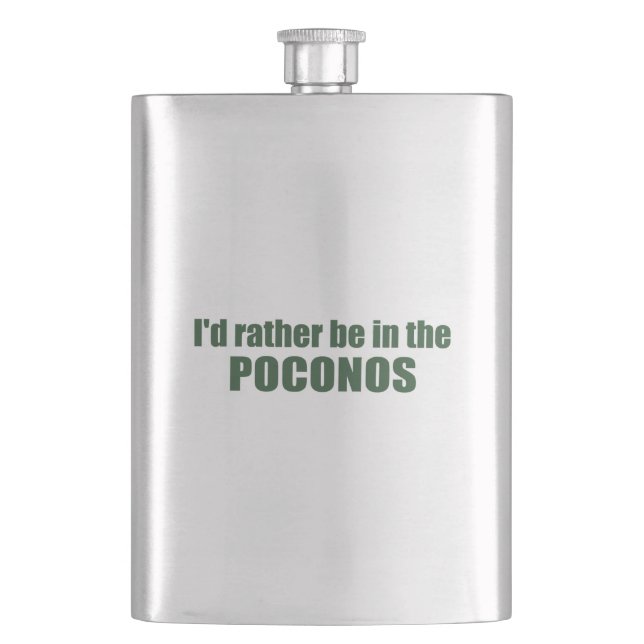 Petaca Preferiría Estar En Los Poconos (Anverso)