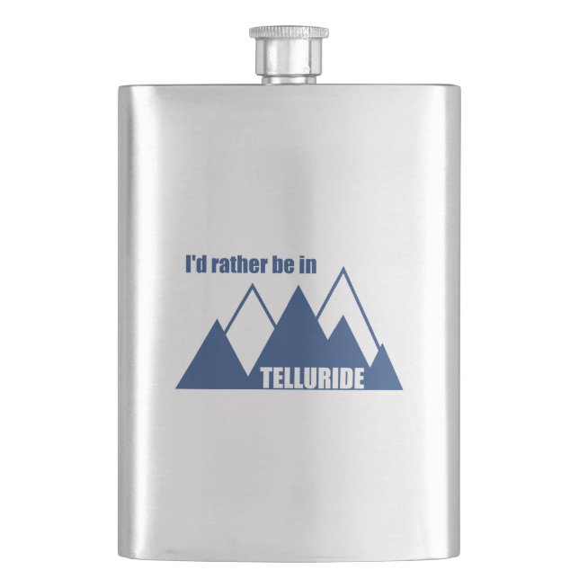 Petaca Prefiero estar en la montaña Telluride (Anverso)