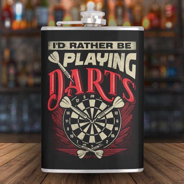 Petaca Prefiero jugar a Darts Flask 8 oz. (Subido por el creador)