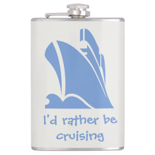 Petaca Prefiero ser crucero - un regalo para los amantes