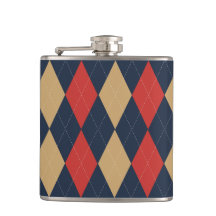 Preppy Argyle Azul Marino caqui Personalizado
