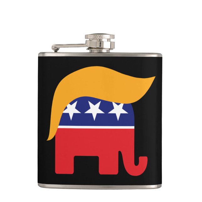 Petaca Presidente Donald Trump GOP Elephant Hair (Anverso)