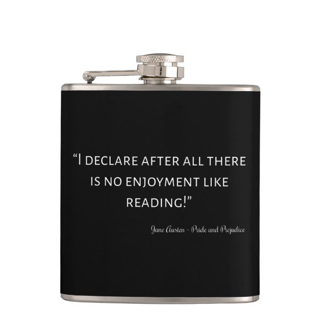 Petaca Pride and Prejudice Quote III (Anverso)