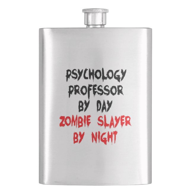 Petaca Profesor Zombie Slayer de Psicología (Anverso)