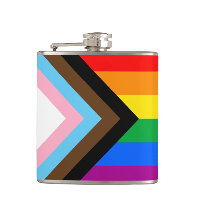 Petaca Progreso del Orgullo Progresista LGBTQ+ (Anverso)