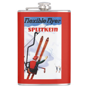 Petaca Promo de madera de los esquís de Splitkein del