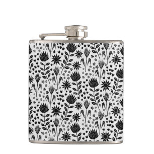 Petaca Protea Bloque floral Imprimir Millefleur blanco ne