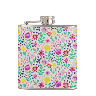 Petaca Protea Floral Block Print Millefleur Luces