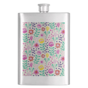 Petaca Protea Floral Block Print Millefleur Luces
