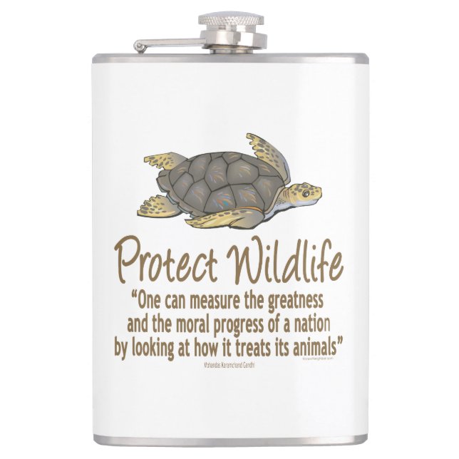 Petaca Proteger las tortugas marinas (Anverso)
