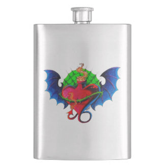 Petaca Psyko-Daizie Dragon Wing Heart Premium Flask