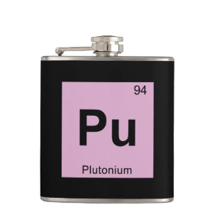 Petaca Pu - Química del Plutonio Símbolo de la Tabla Peri