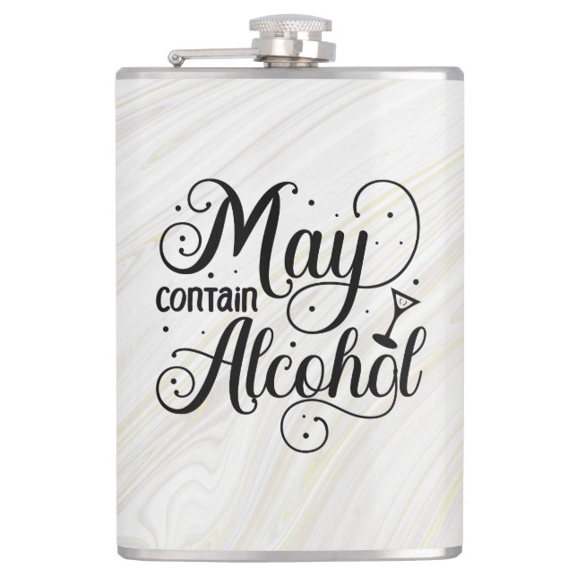 Petaca Puede contener alcohol (Anverso)