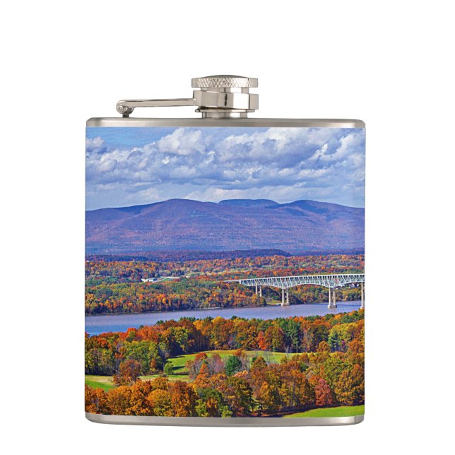 Petaca Puente Rhinecliff en otoño (Anverso)