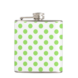 Petaca Puntos de polka blanco y limón