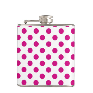 Petaca Puntos de polka de Fuchsia