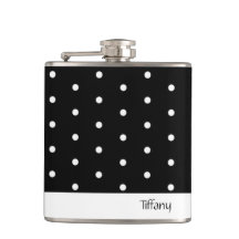 Puntos de polka negros y blancos