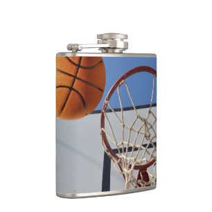 Petaca Puntos de puntuación en el baloncesto, matraz de c