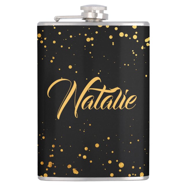 Petaca Puntos dorados (Anverso)