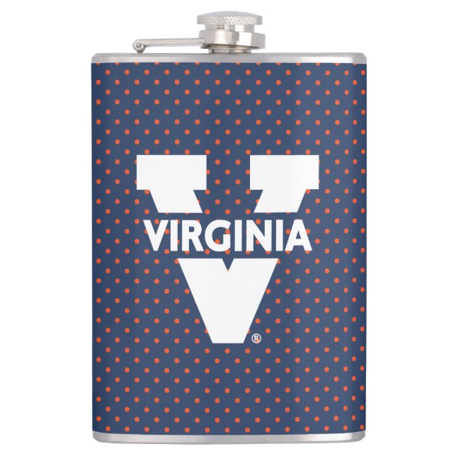 Petaca Puntos polacos de Virginia Cavaliers (Anverso)