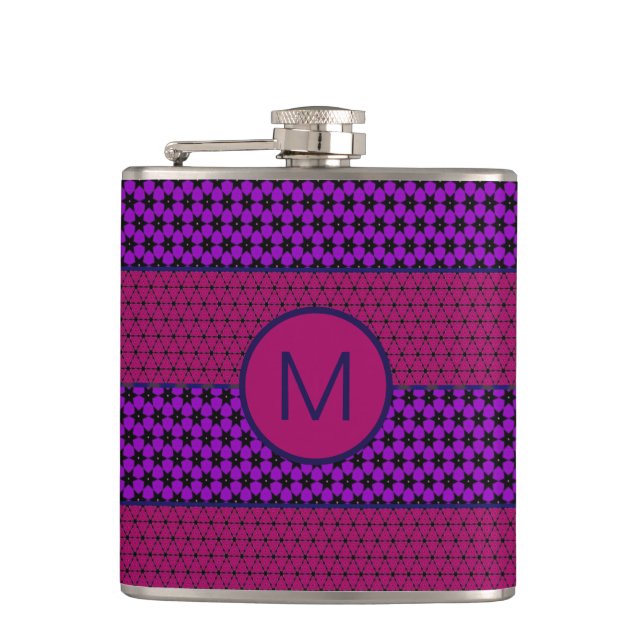 Petaca Purple and Magenta Pattern Striped Monogram (Anverso)