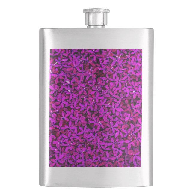 Petaca purple Cute Flowers (Anverso)